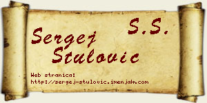 Sergej Štulović vizit kartica